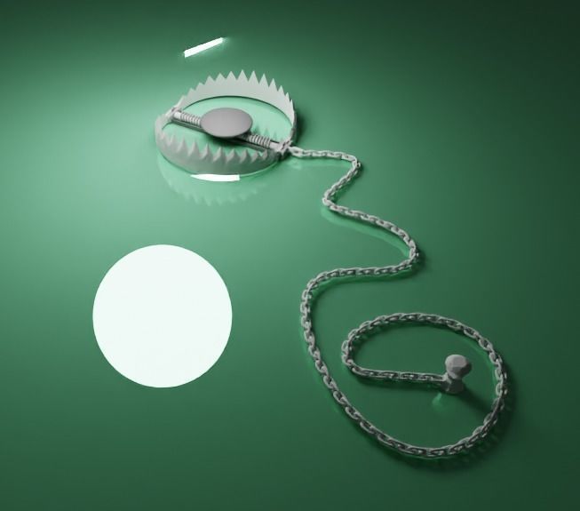 Bear Trap 3D model Low-poly 3D model_3