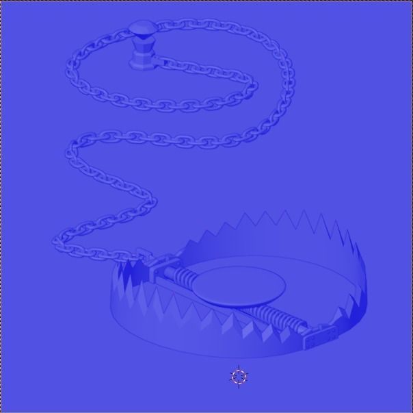 Bear Trap 3D model Low-poly 3D model_5