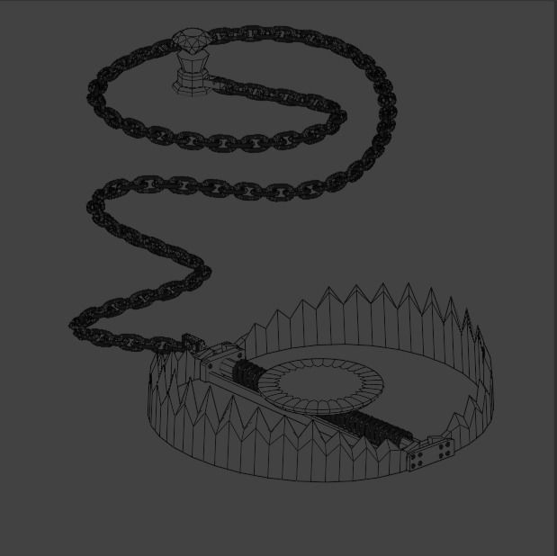 Bear Trap 3D model Low-poly 3D model_12