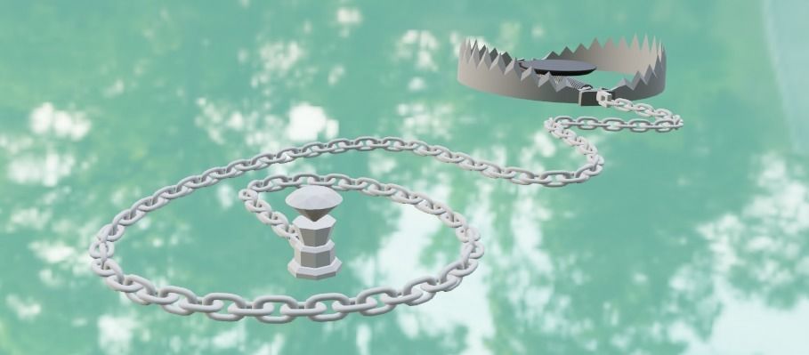 Bear Trap 3D model Low-poly 3D model_8