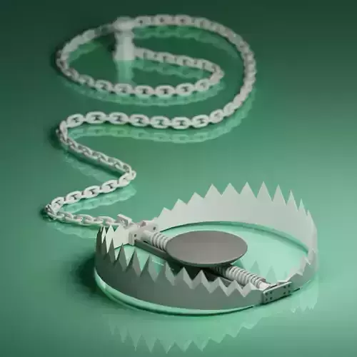 Bear Trap 3D model Low-poly 3D model