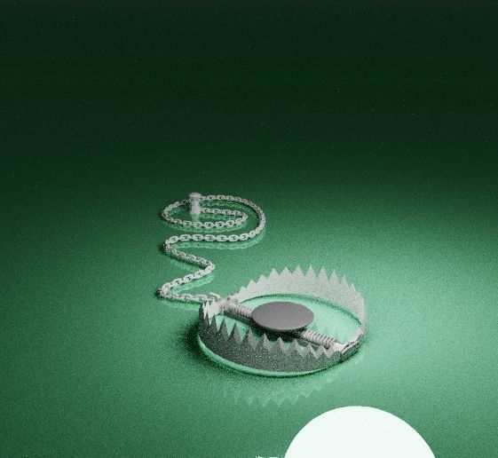 Bear Trap 3D model Low-poly 3D model_2