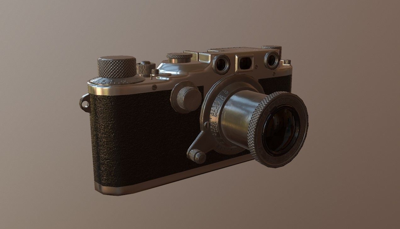 Leica Camera Free low-poly 3D model_3
