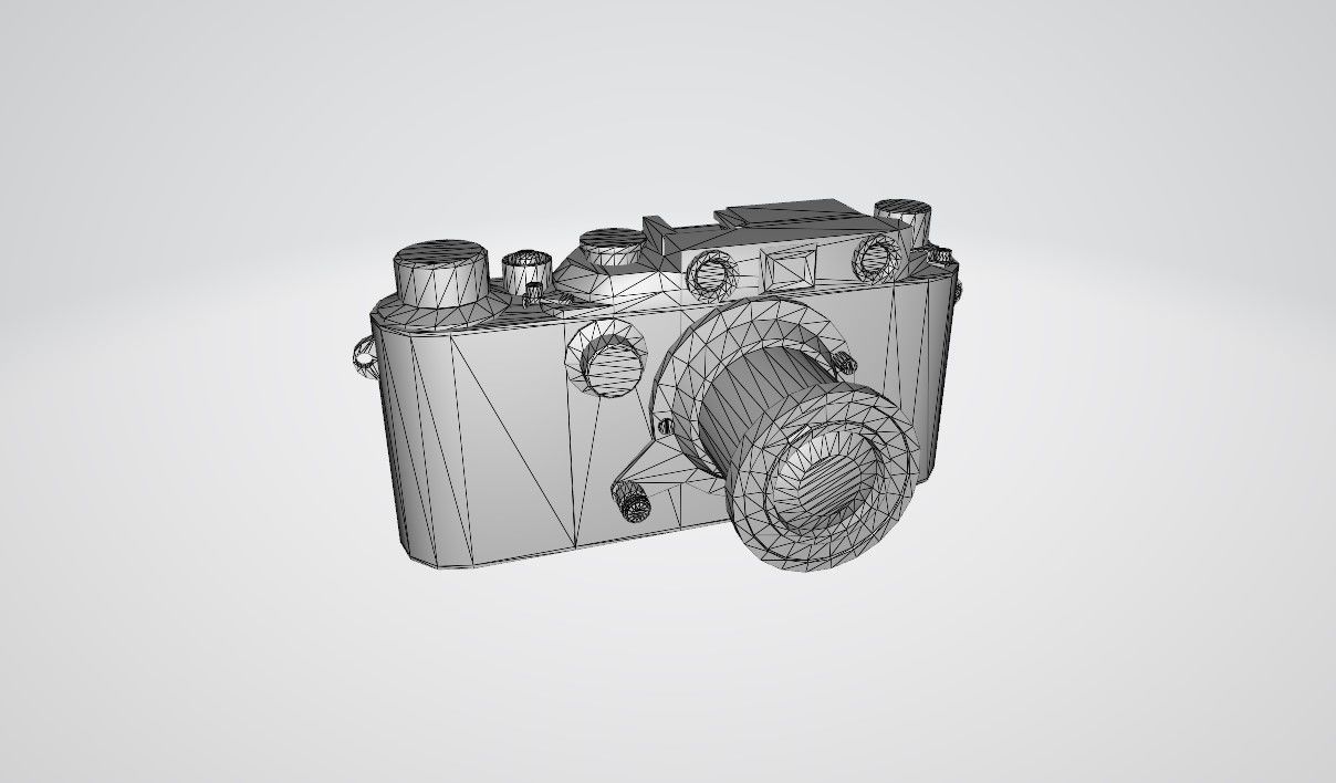Leica Camera Free low-poly 3D model_4