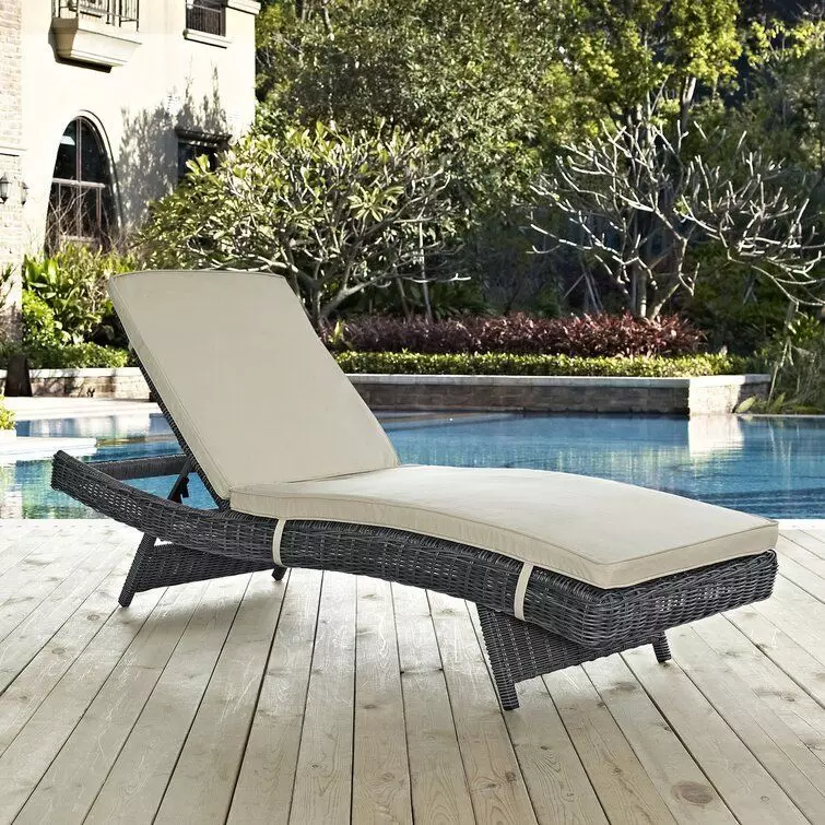 Keiran Long Reclining Single Chaise Sunbrella  3D model_0
