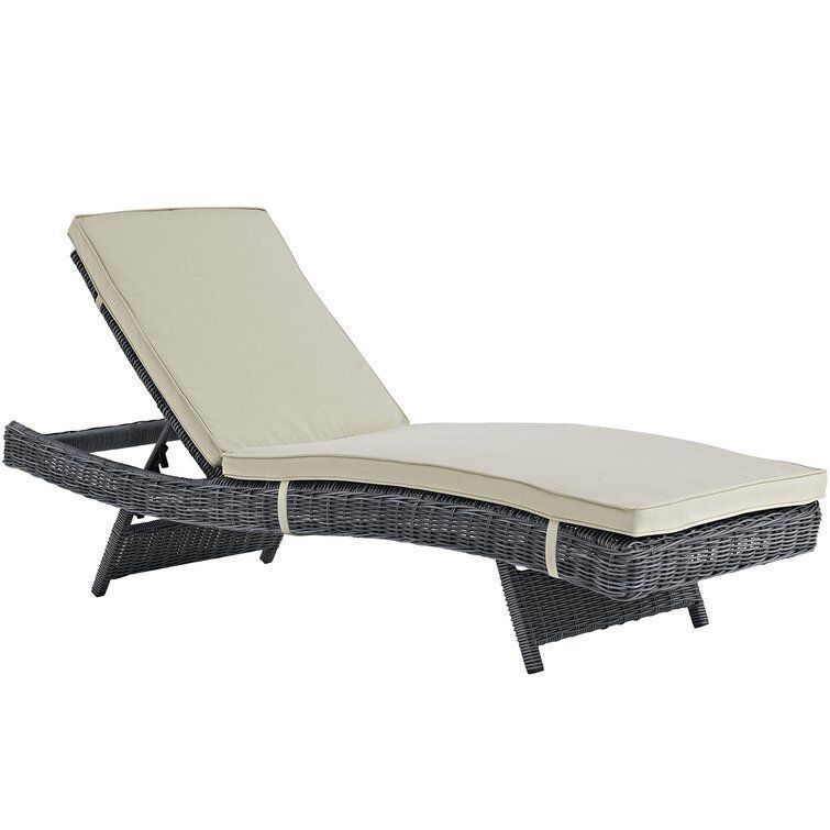 Keiran Long Reclining Single Chaise Sunbrella  3D model_2