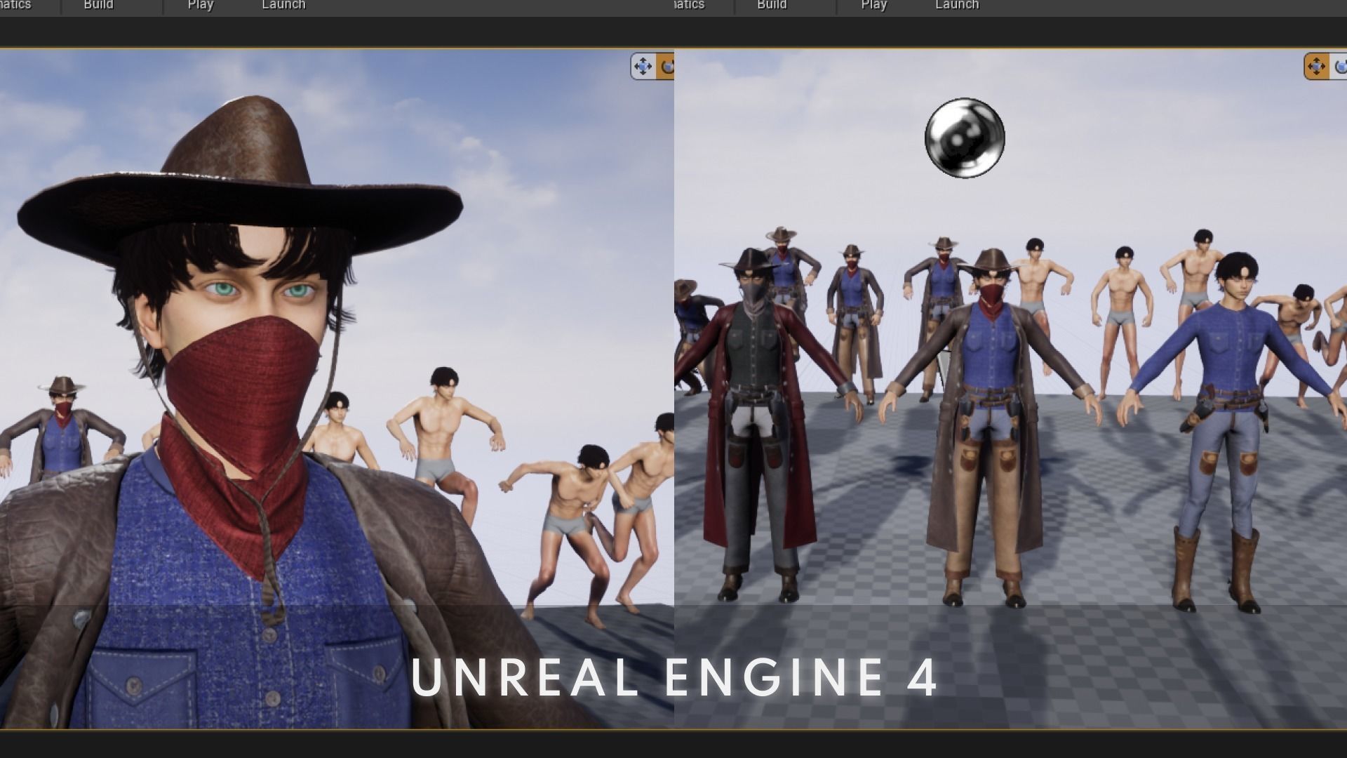 Cowboy - Game Ready  Low-poly 3D model_12