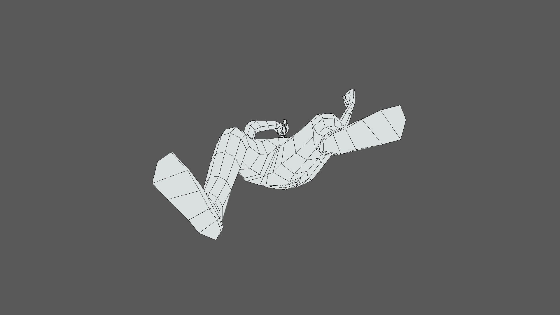 Low Poly Kid Singing Low-poly 3D model_18