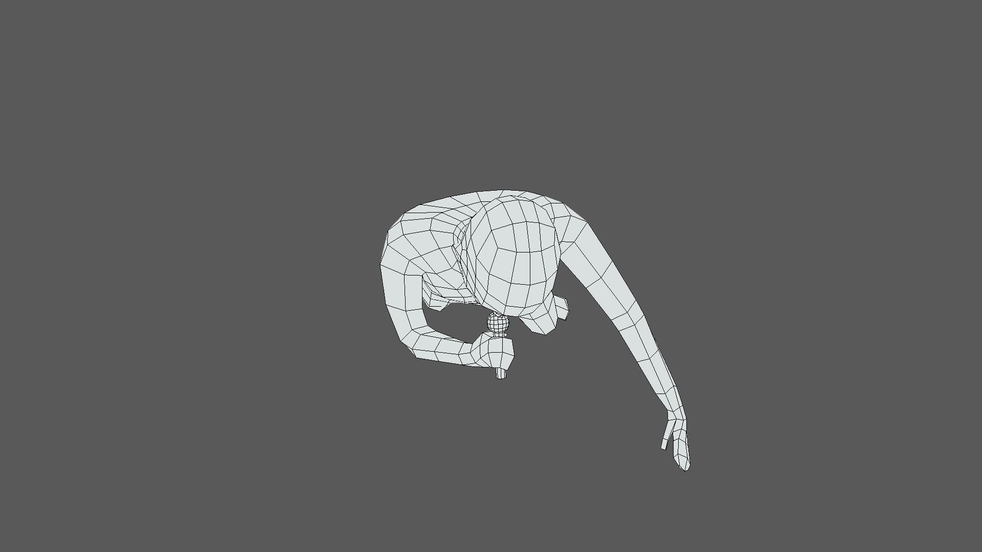 Low Poly Kid Singing Low-poly 3D model_17