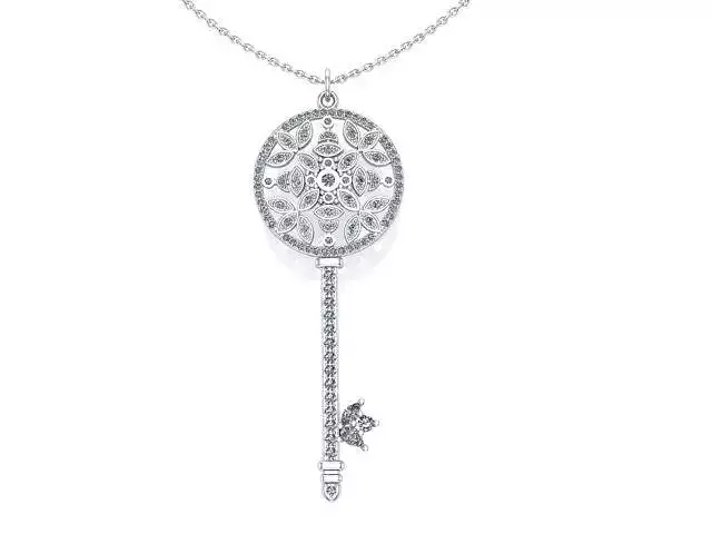 Tiffany Garden key pendant 2