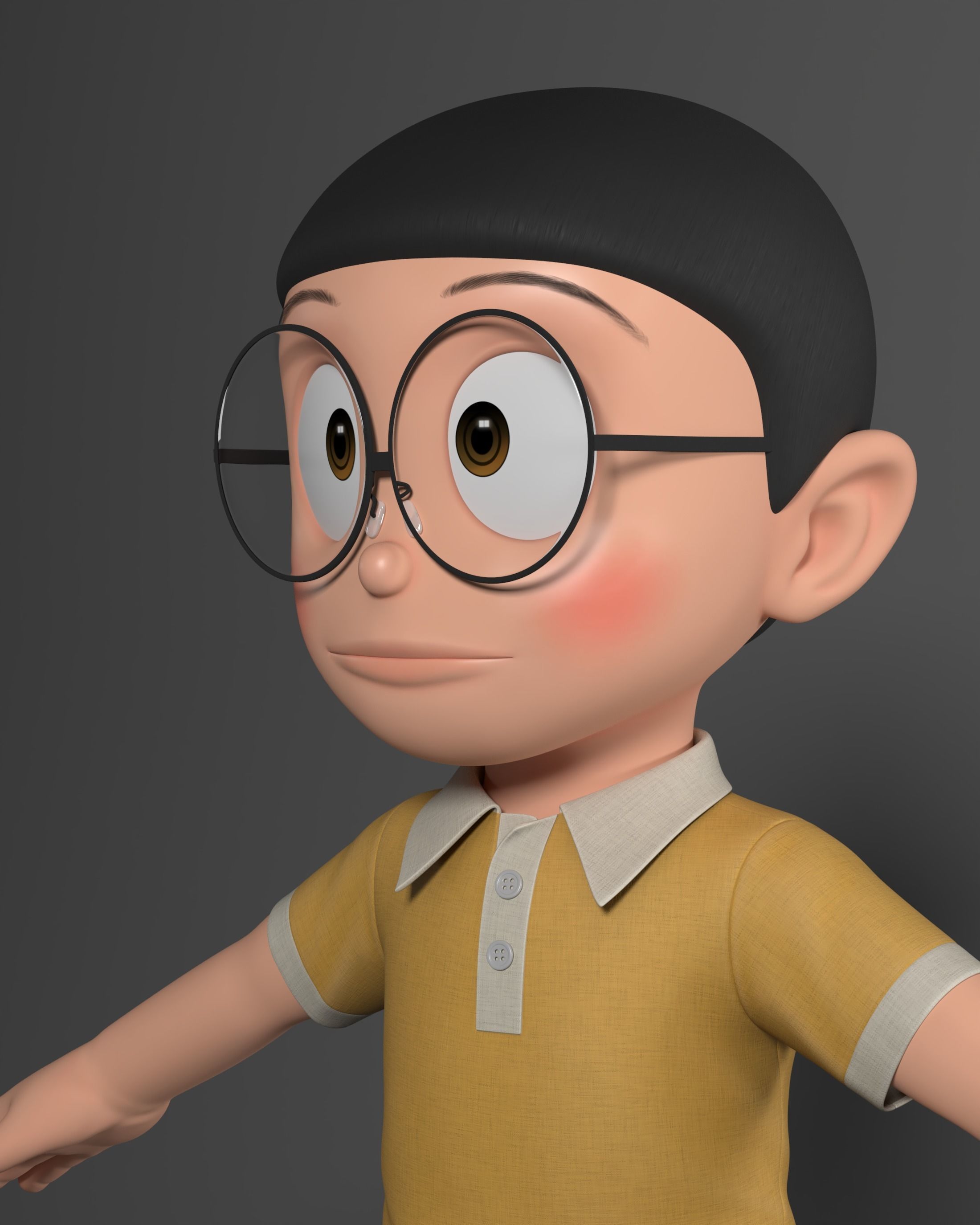 Nobita Rigged 3D Model 3D model_7