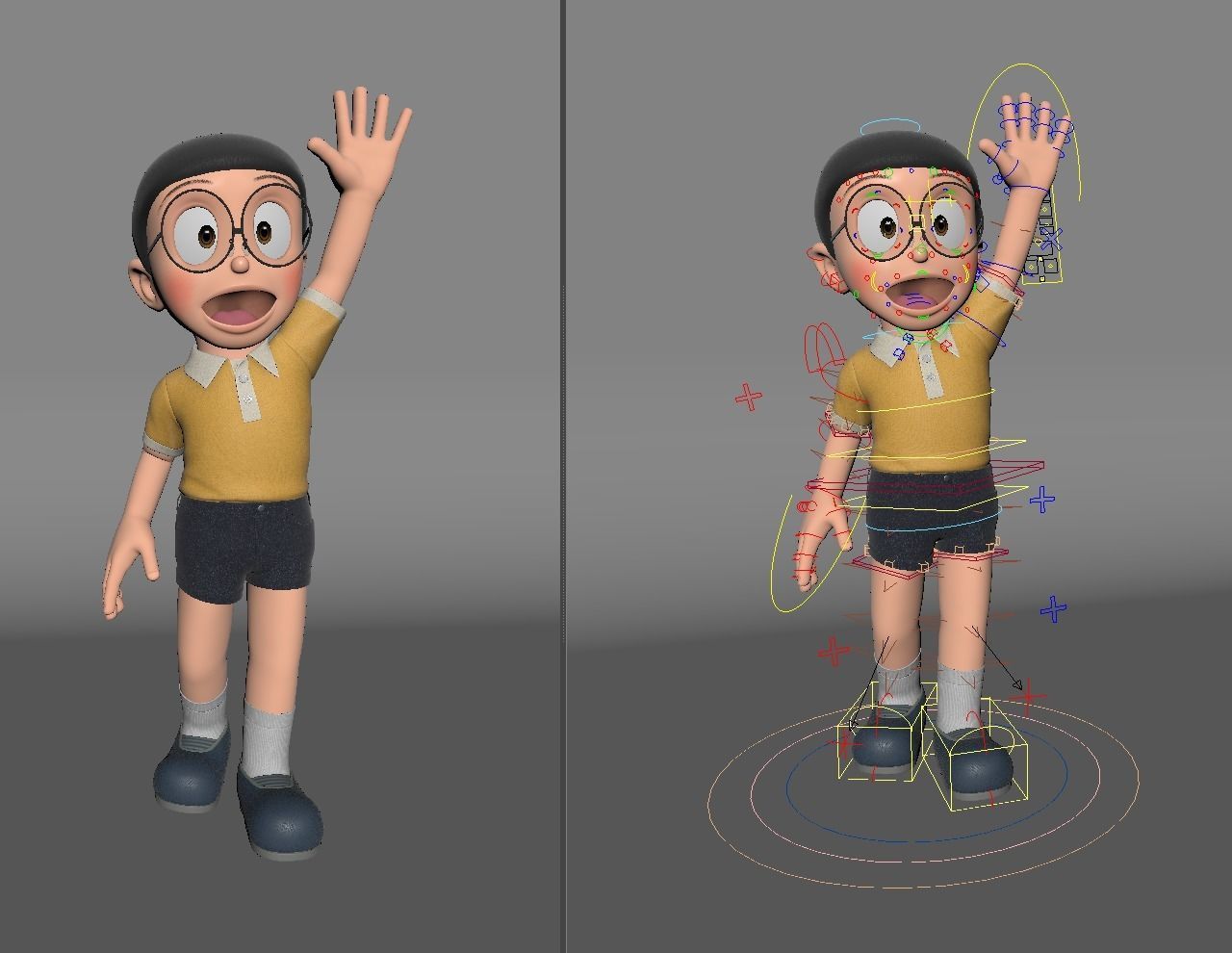 Nobita Rigged 3D Model 3D model_23