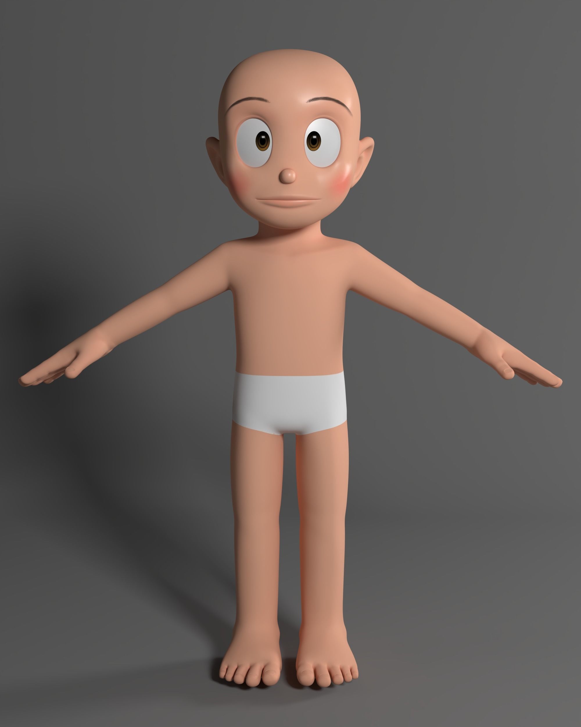 Nobita Rigged 3D Model 3D model_14
