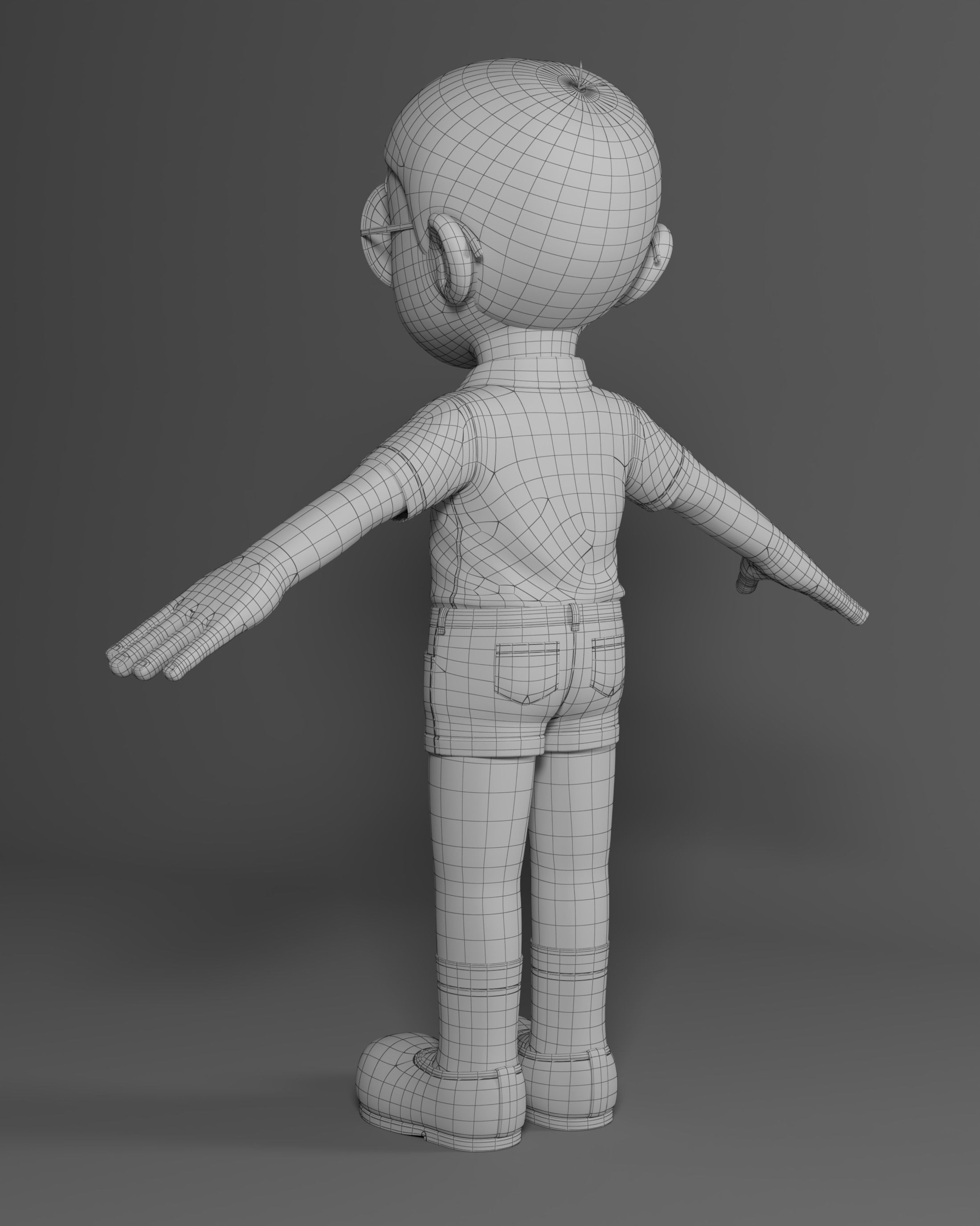 Nobita Rigged 3D Model 3D model_12