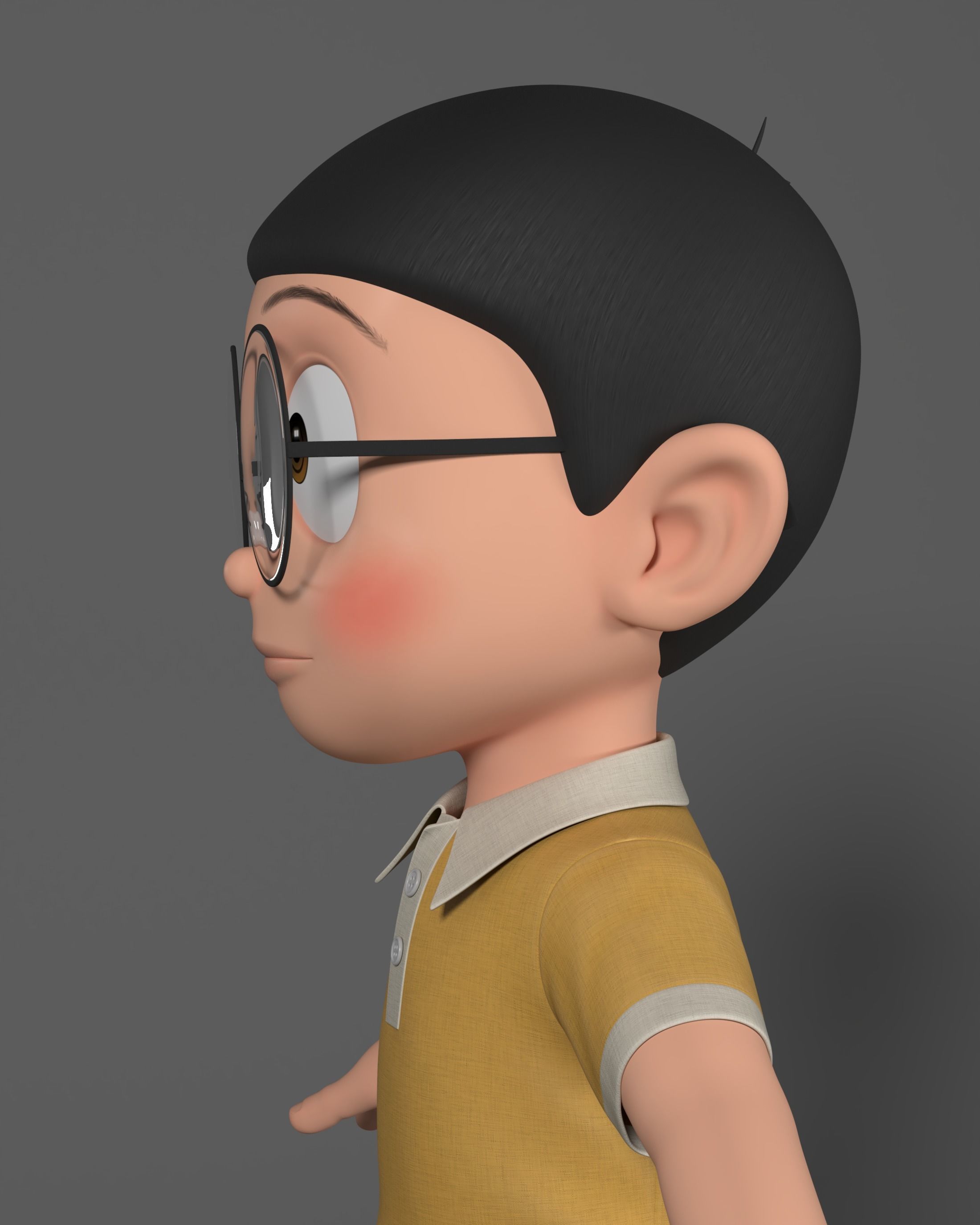 Nobita Rigged 3D Model 3D model_8