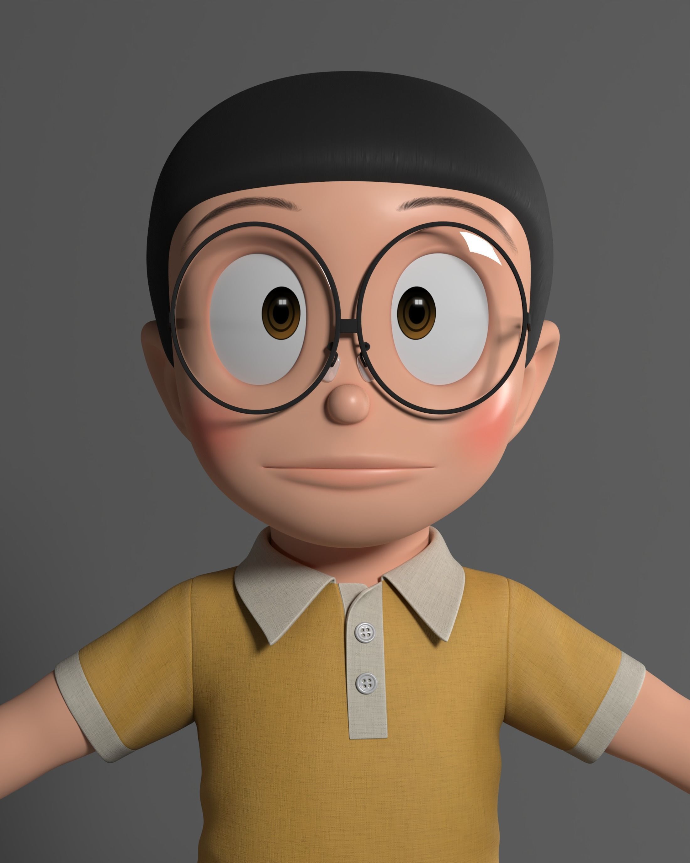 Nobita Rigged 3D Model 3D model_6