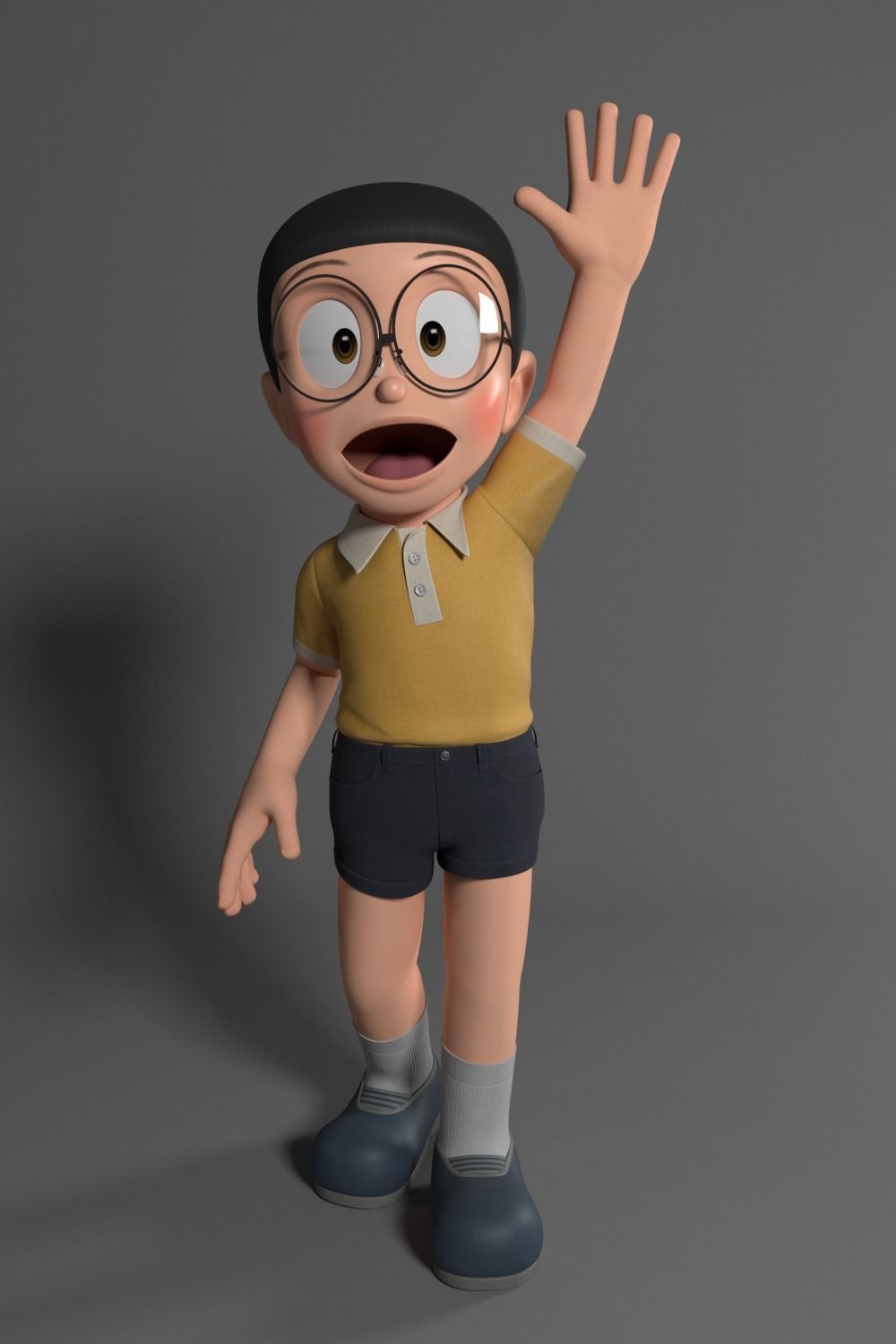 Nobita Rigged 3D Model 3D model_22
