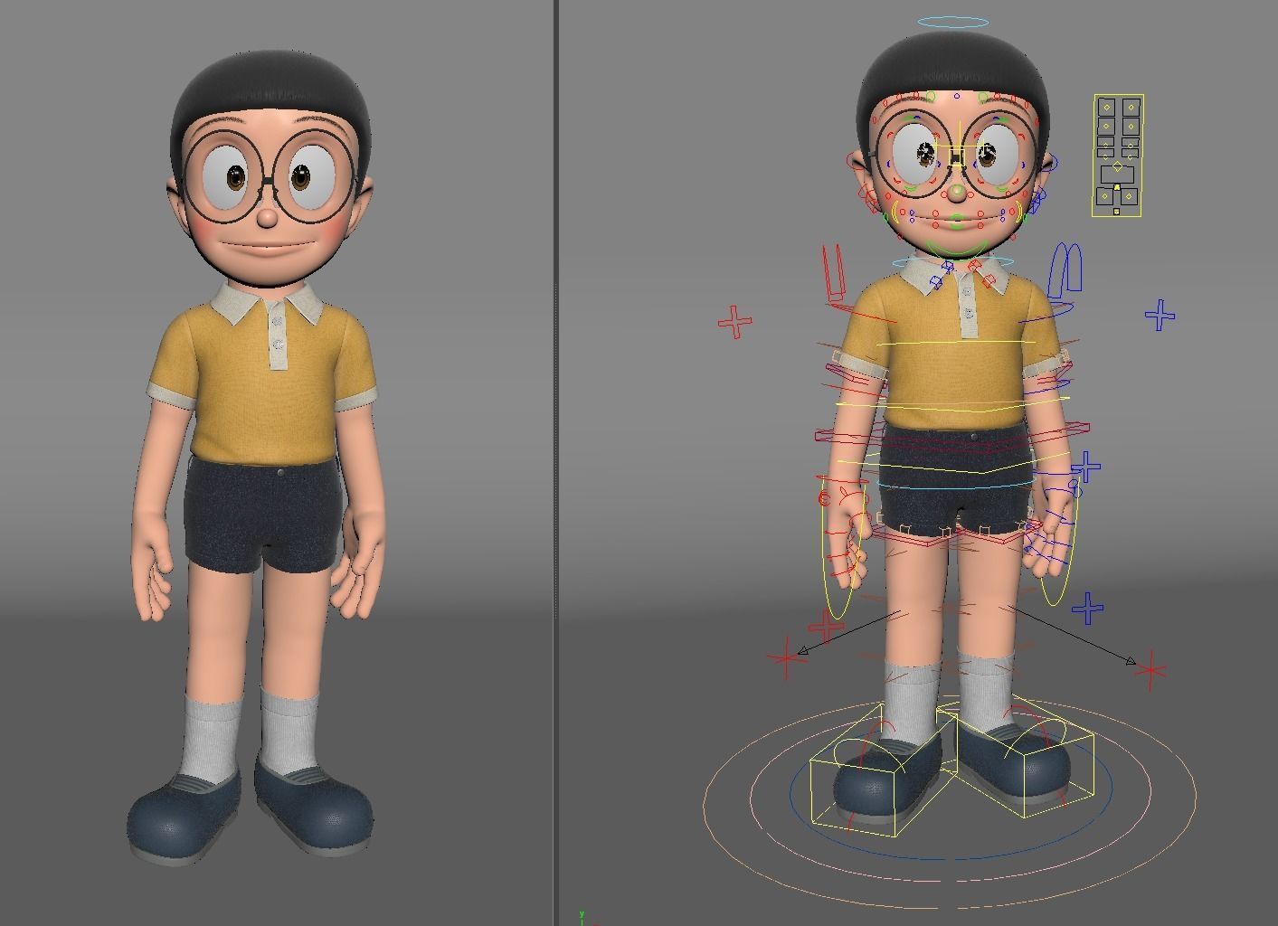 Nobita Rigged 3D Model 3D model_25