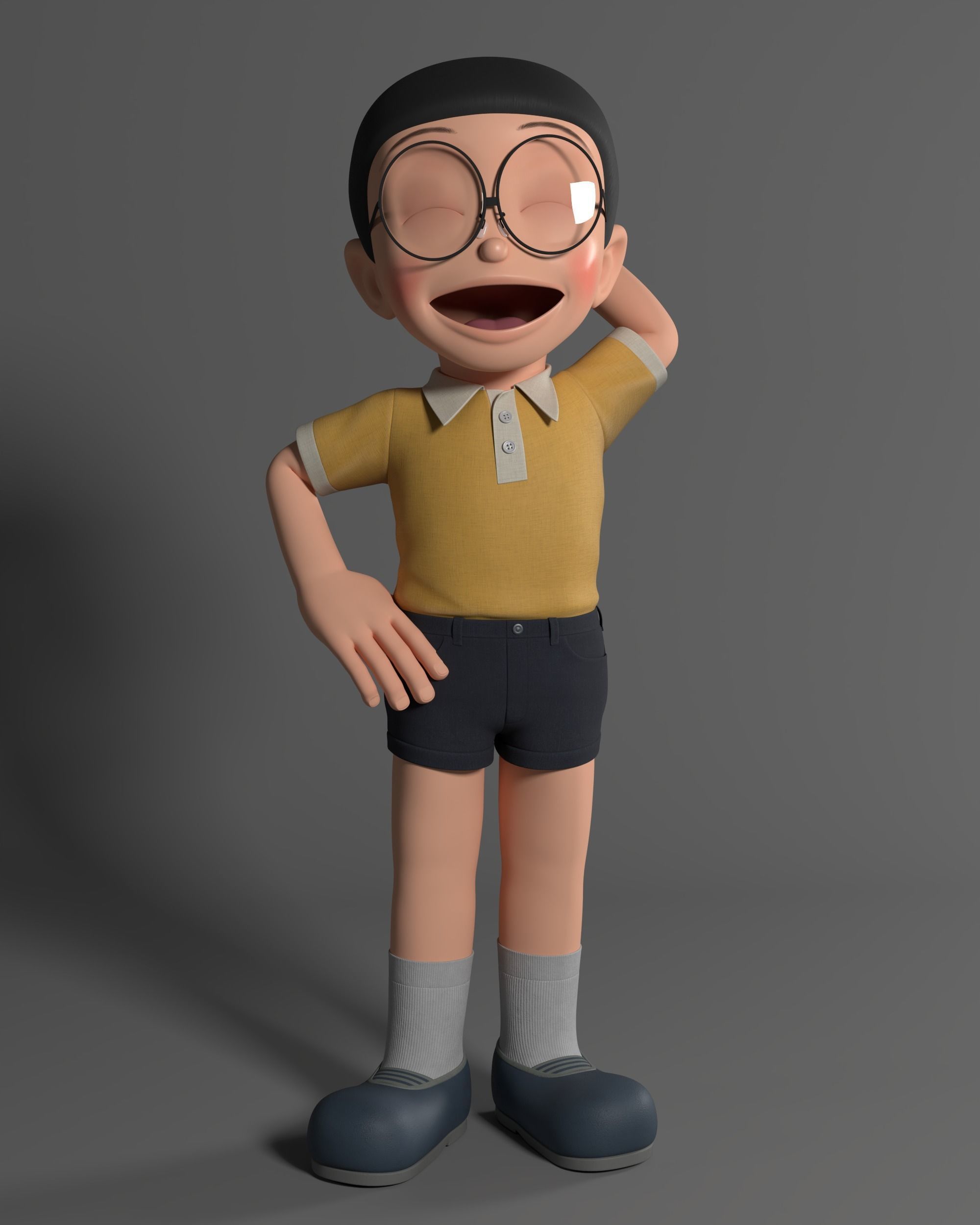 Nobita Rigged 3D Model 3D model_26