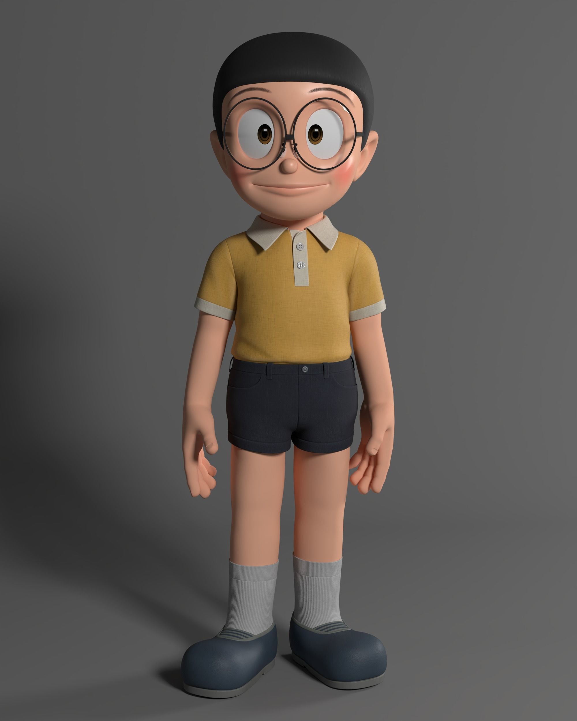 Nobita Rigged 3D Model 3D model_24