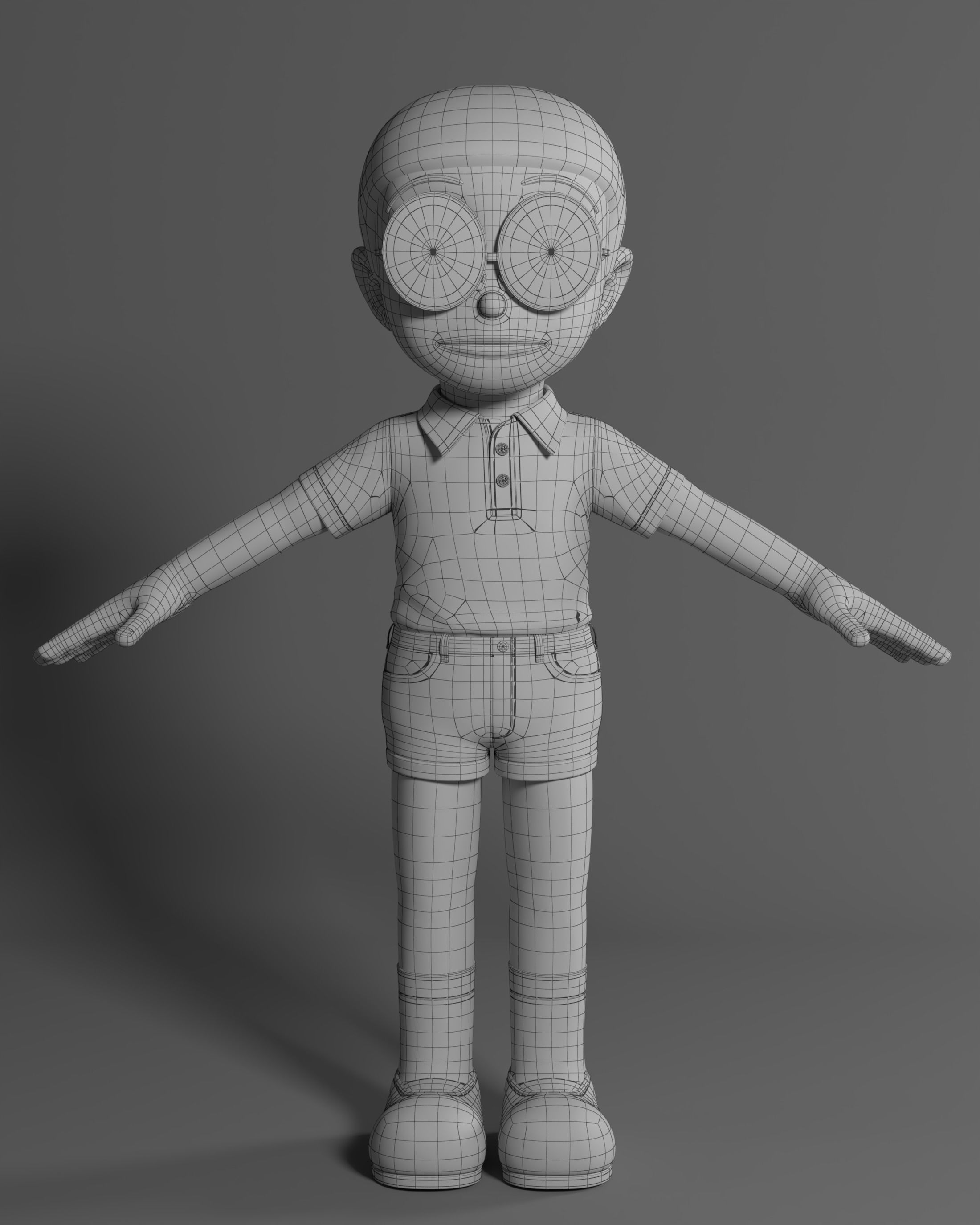 Nobita Rigged 3D Model 3D model_10