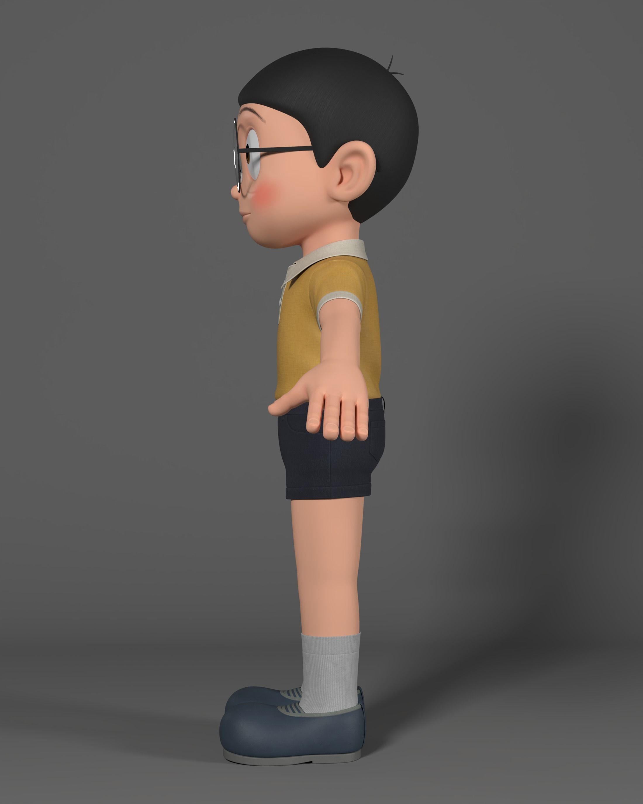 Nobita Rigged 3D Model 3D model_2