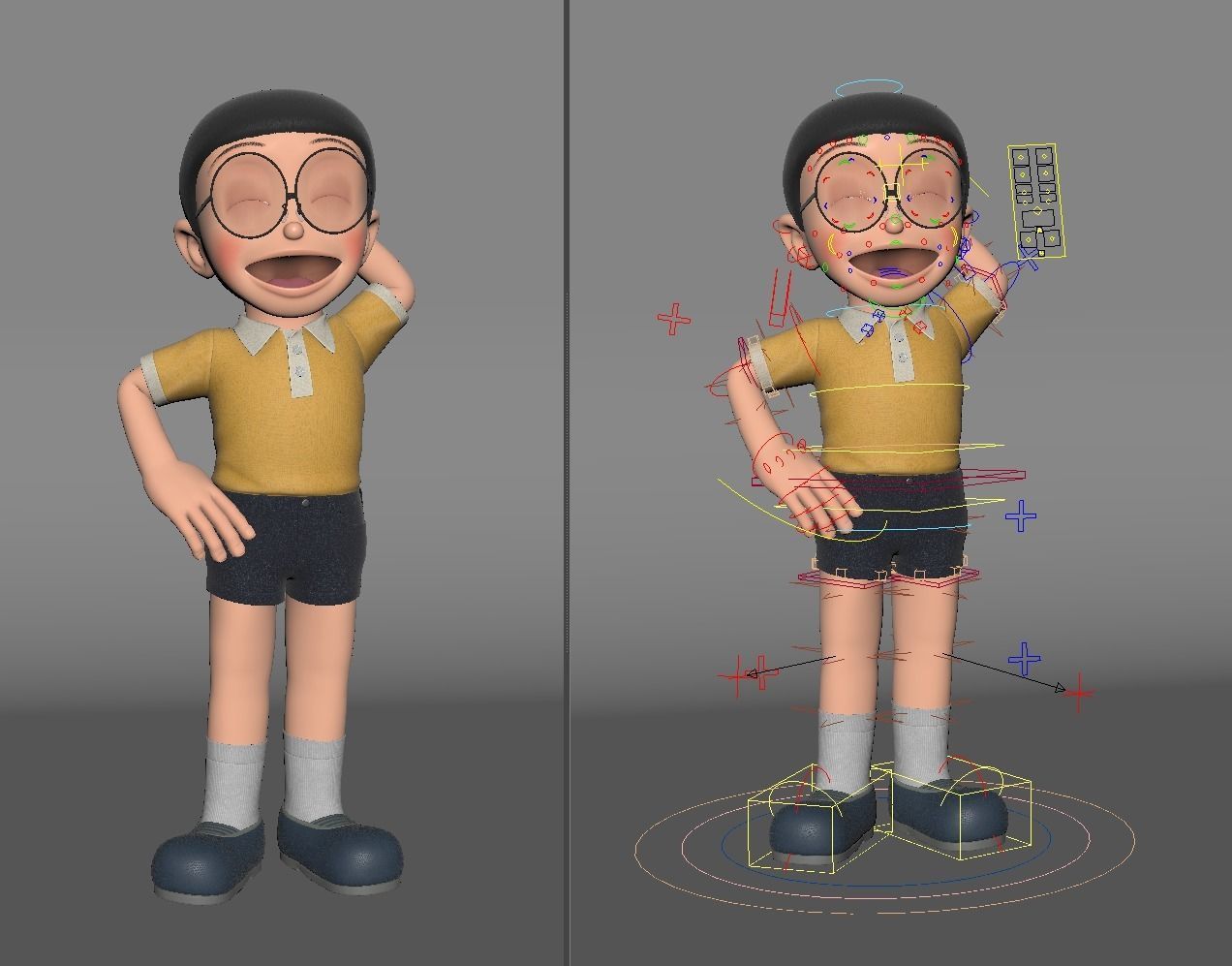 Nobita Rigged 3D Model 3D model_27