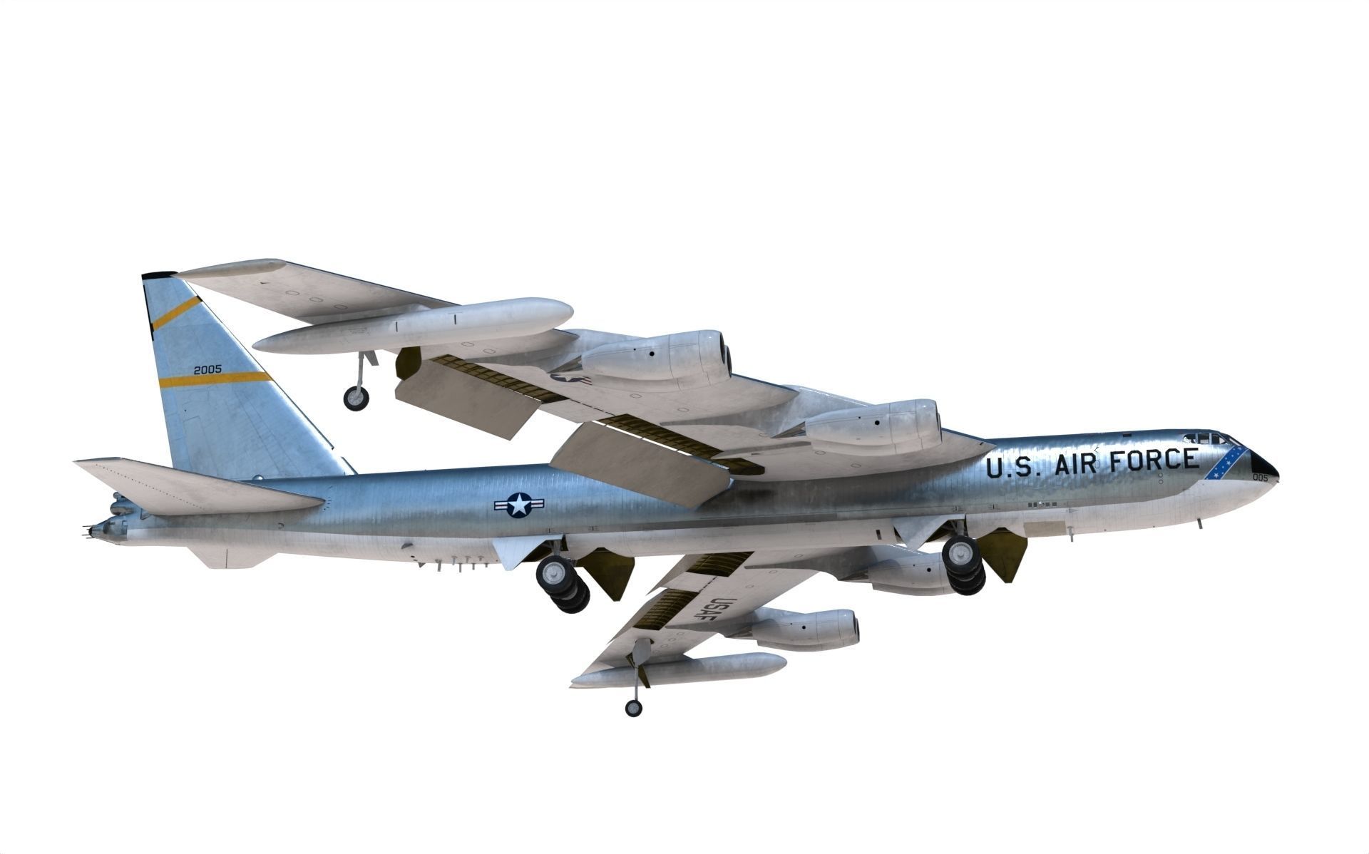 B-52 Stratofortress 3D model_9