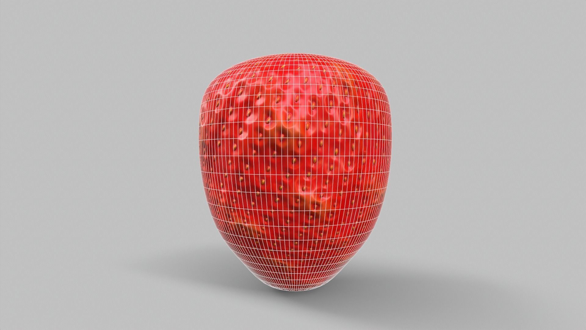 Strawberry Base Low-poly 3D model_5
