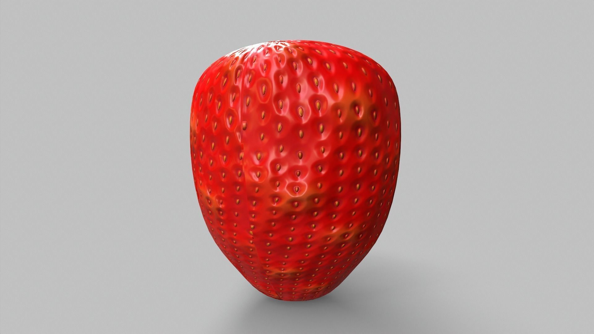 Strawberry Base Low-poly 3D model_1