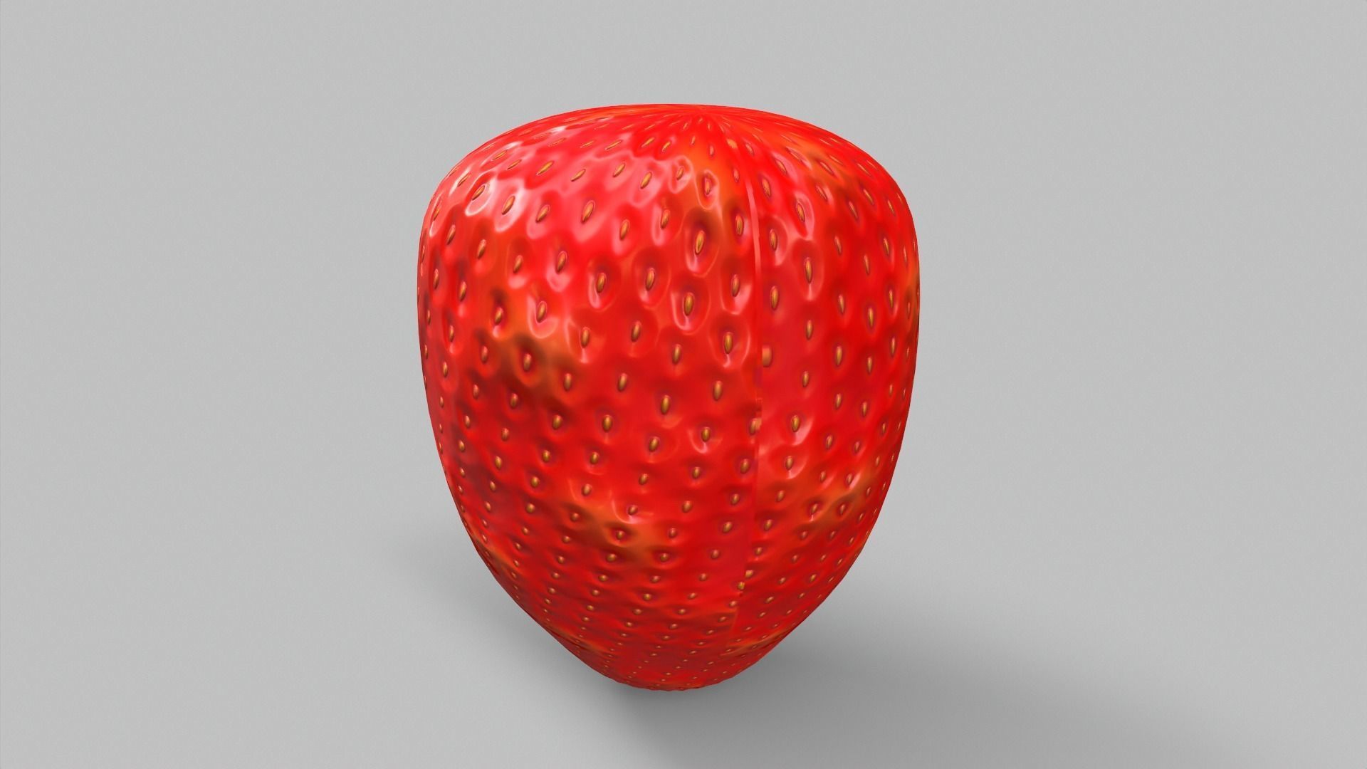 Strawberry Base Low-poly 3D model_3