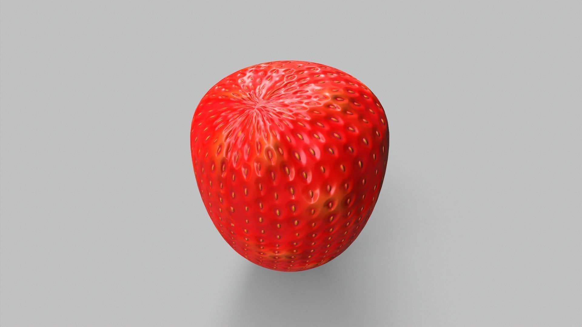 Strawberry Base Low-poly 3D model_2