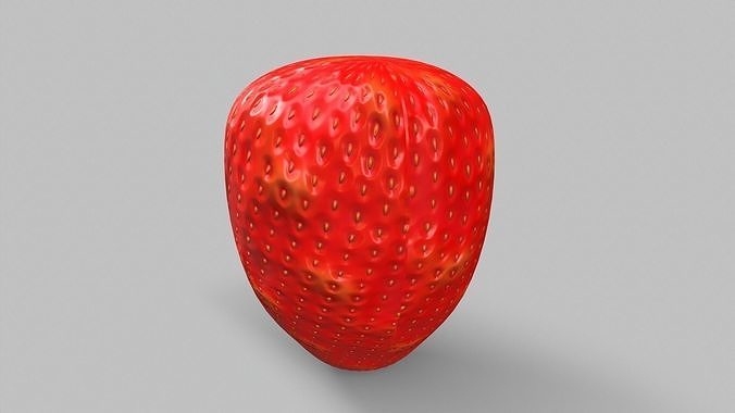 Strawberry Base Low-poly 3D model