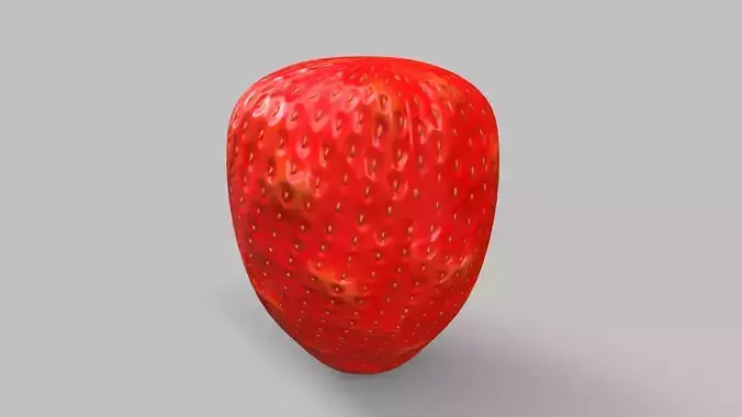 Strawberry Base Low-poly 3D model