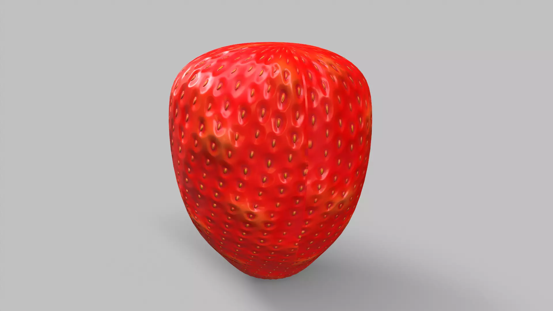 Strawberry Base Low-poly 3D model_0