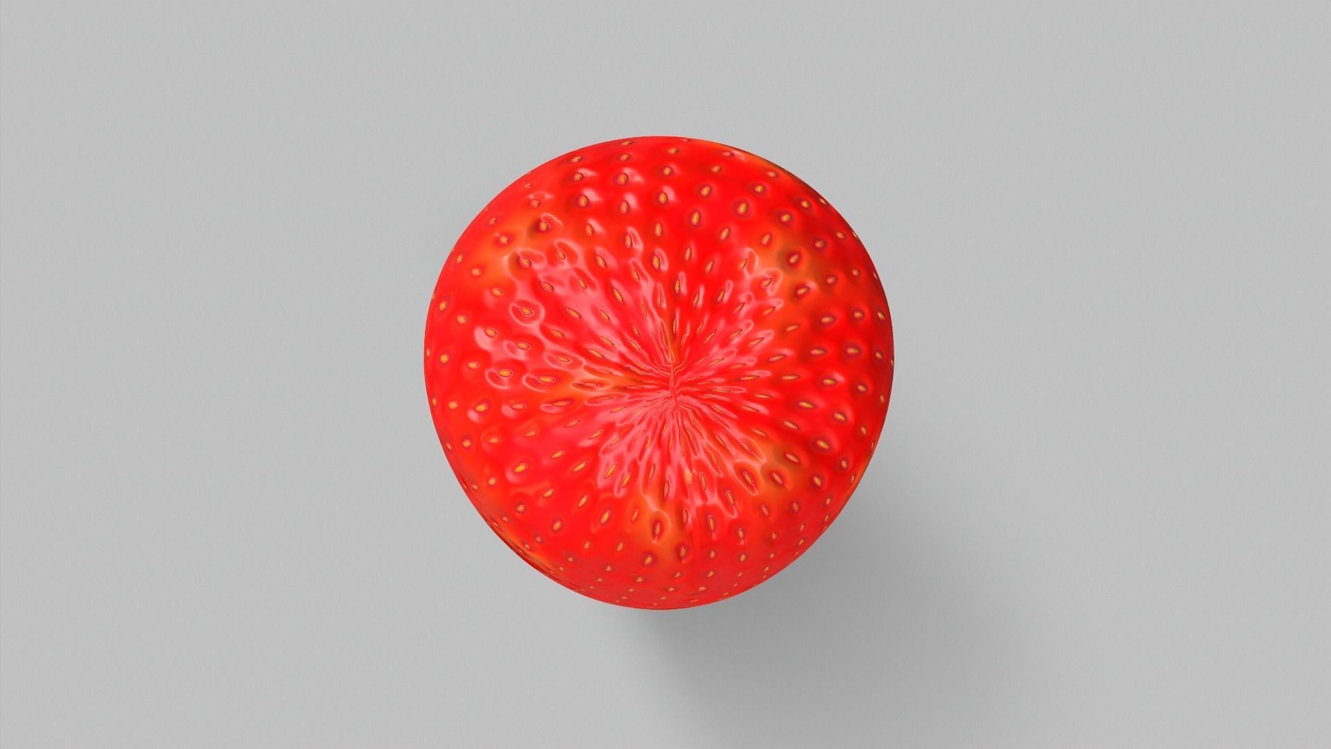 Strawberry Base Low-poly 3D model_4