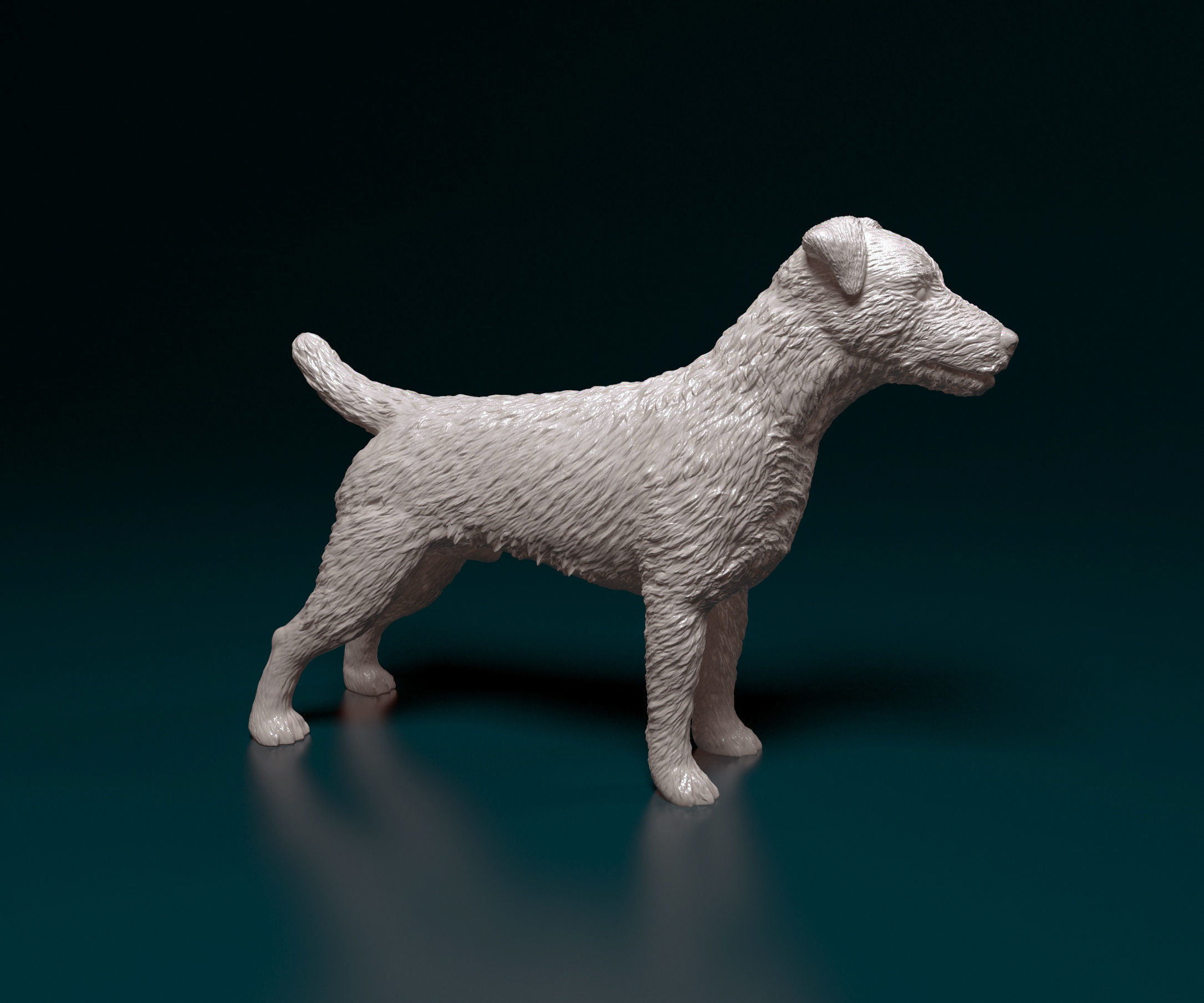Jagdterrier dog 3D print model_1