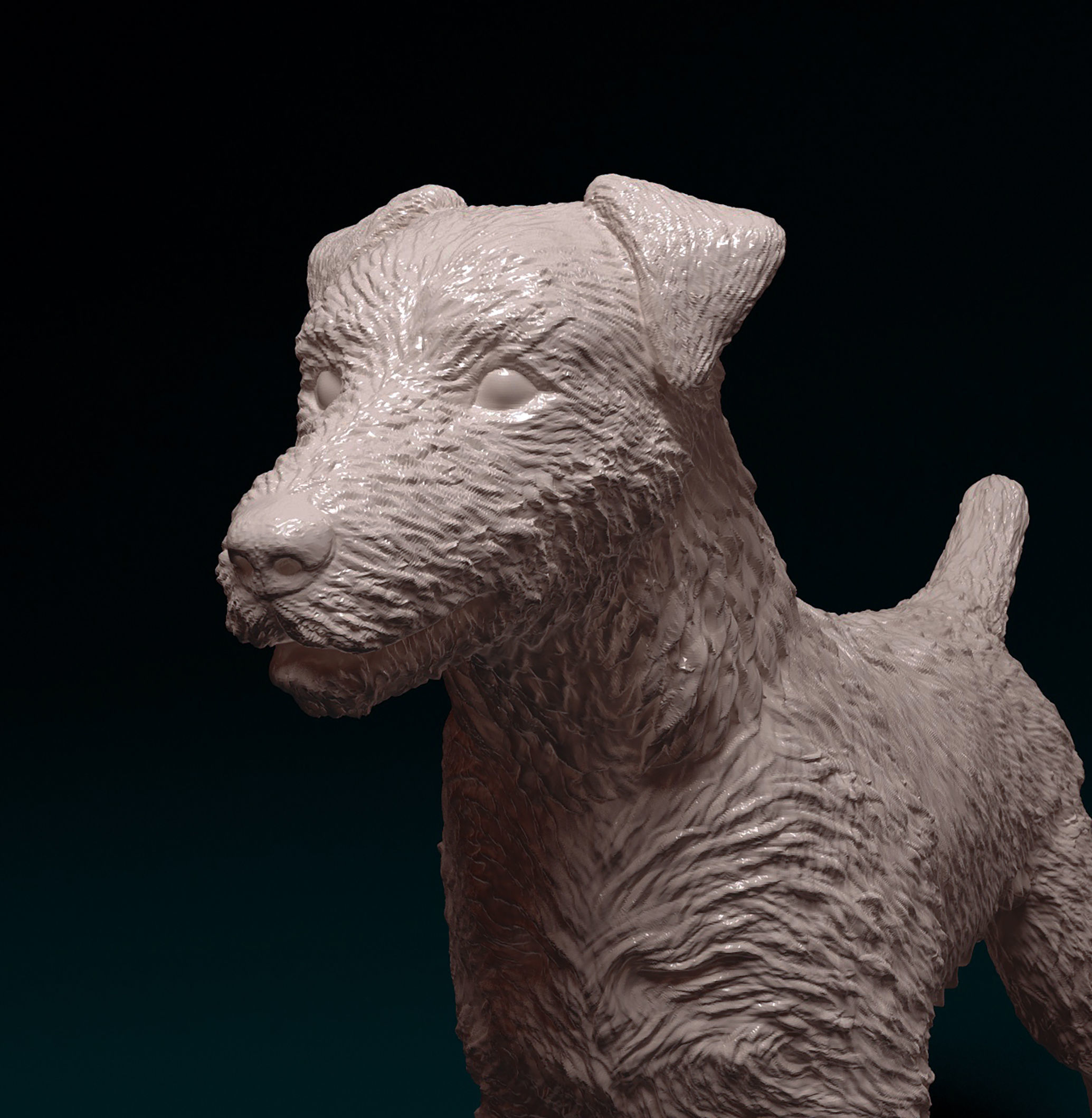 Jagdterrier dog 3D print model_5