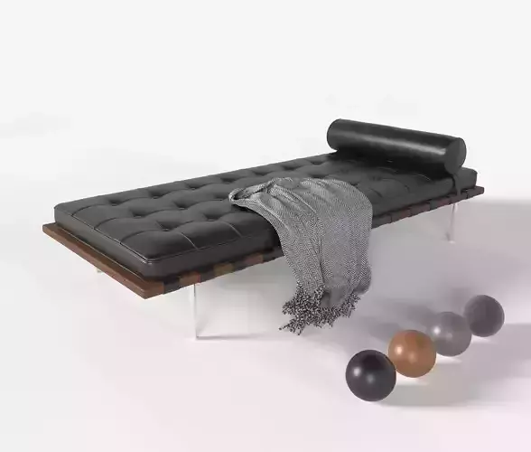 Daybed Rohe Barcelona 3D model 3D model