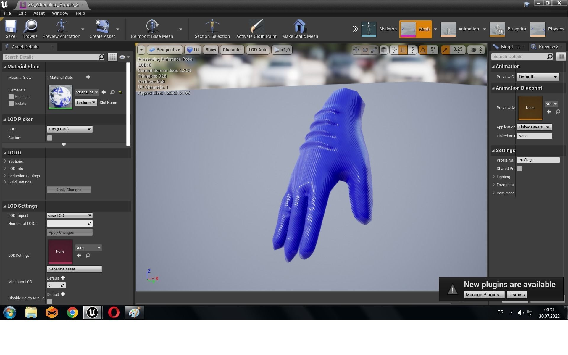 AdrenalineFemaleSuit group of robots Low-poly 3D model_6