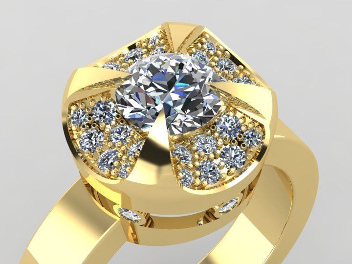 Jewelry rings 3D print model_7
