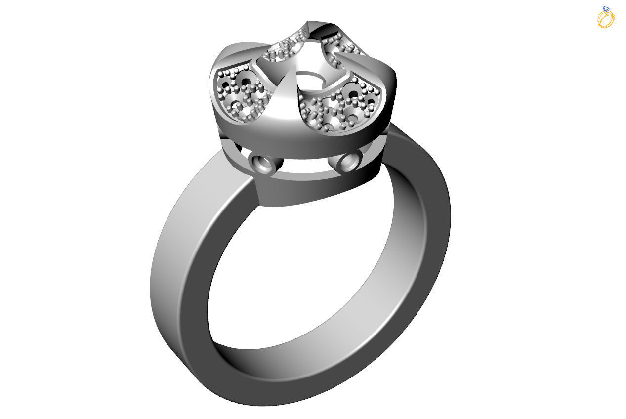 Jewelry rings 3D print model_9