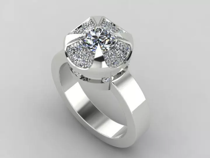 Jewelry rings 3D print model_0