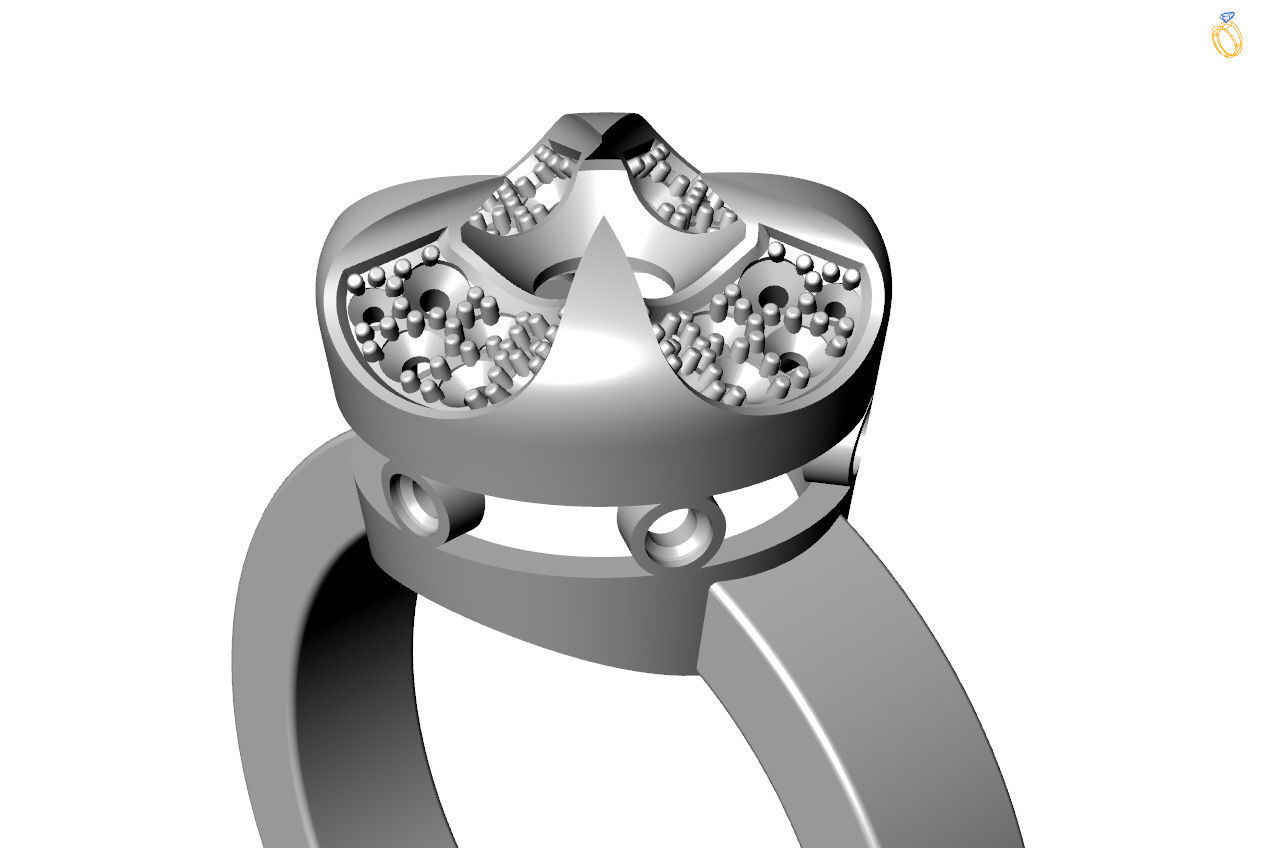 Jewelry rings 3D print model_1
