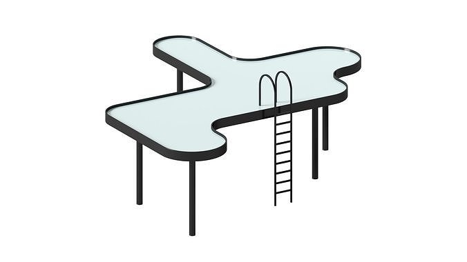Swimming Pool Table - Estudio RAIN 3D model