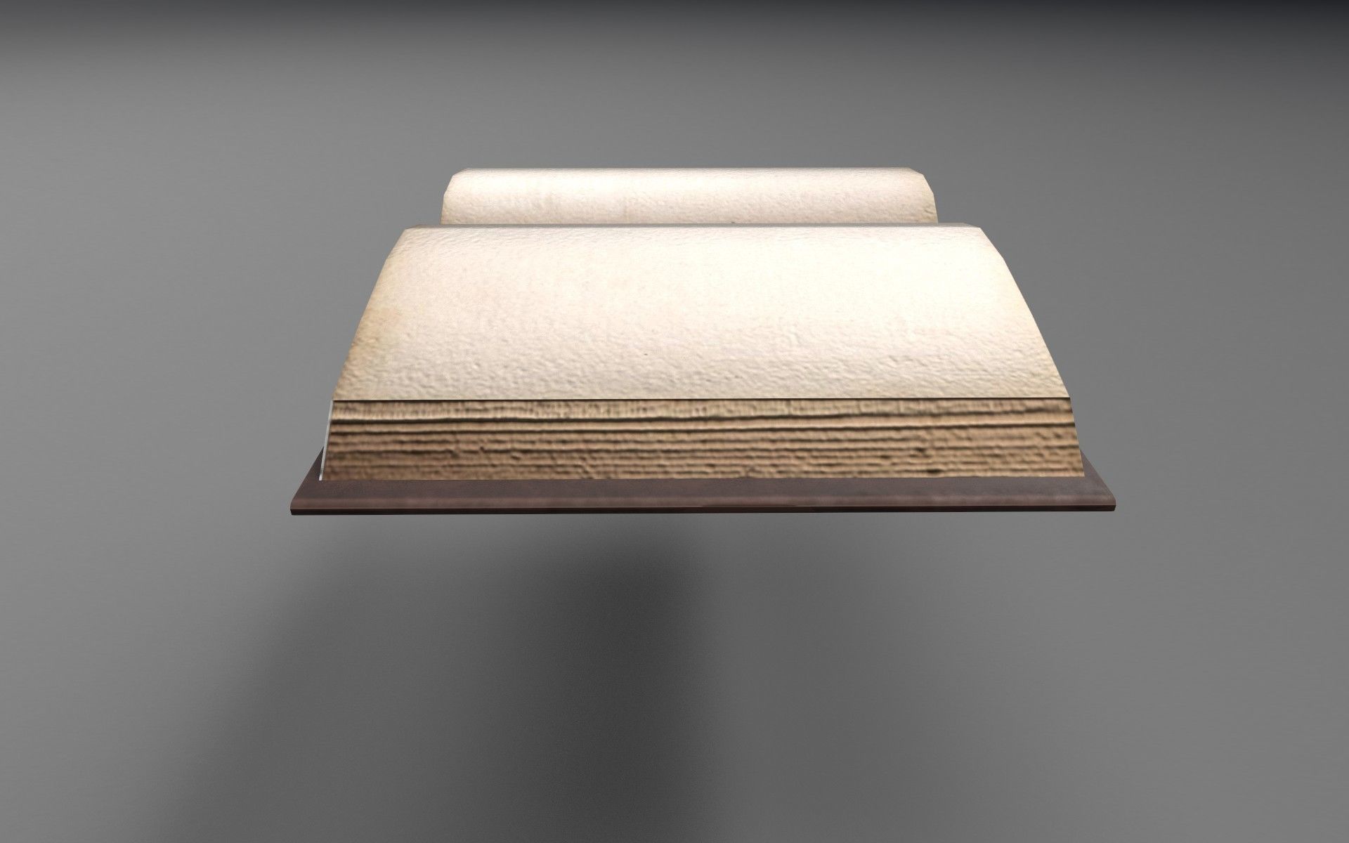 Book open blank Free low-poly 3D model_5