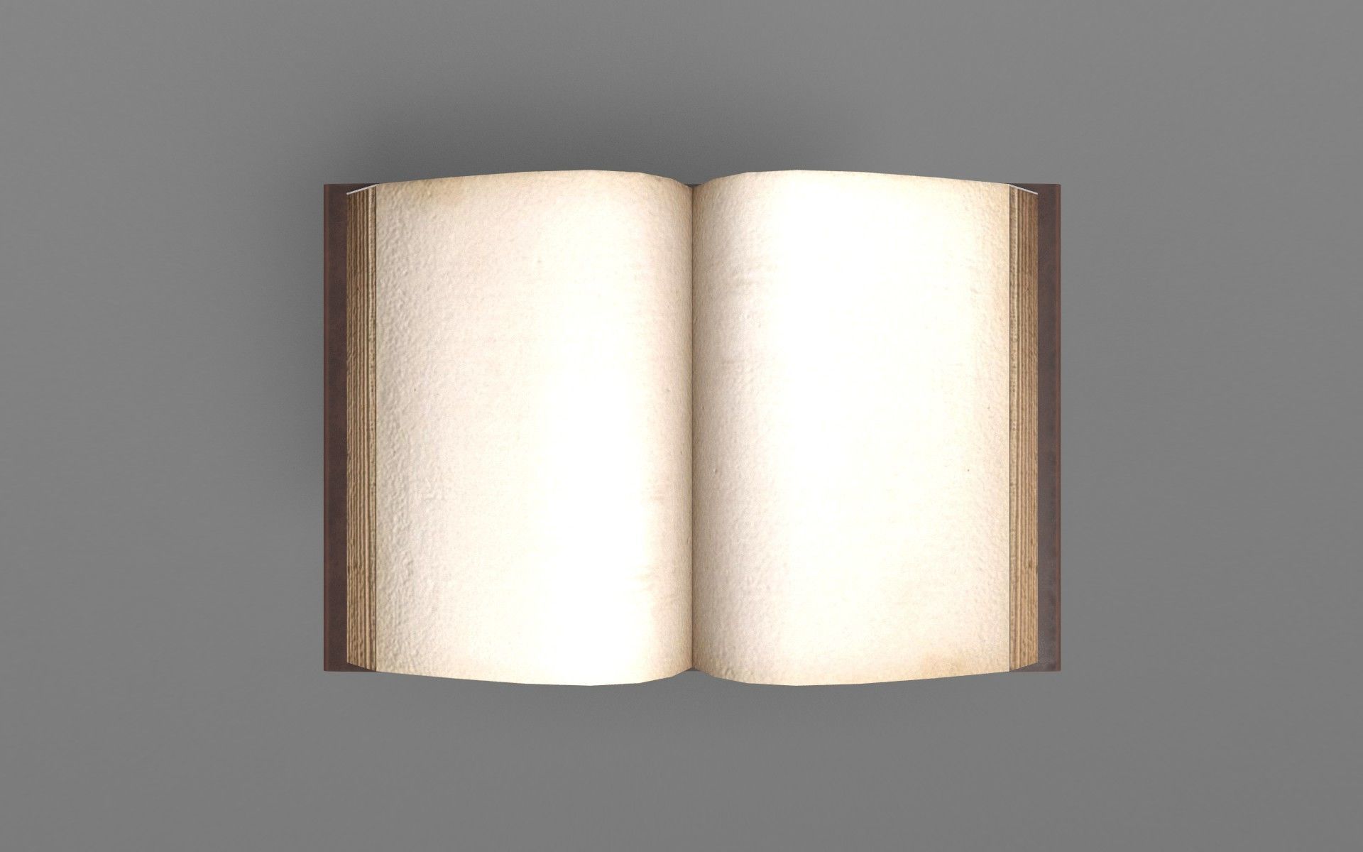 Book open blank Free low-poly 3D model_3