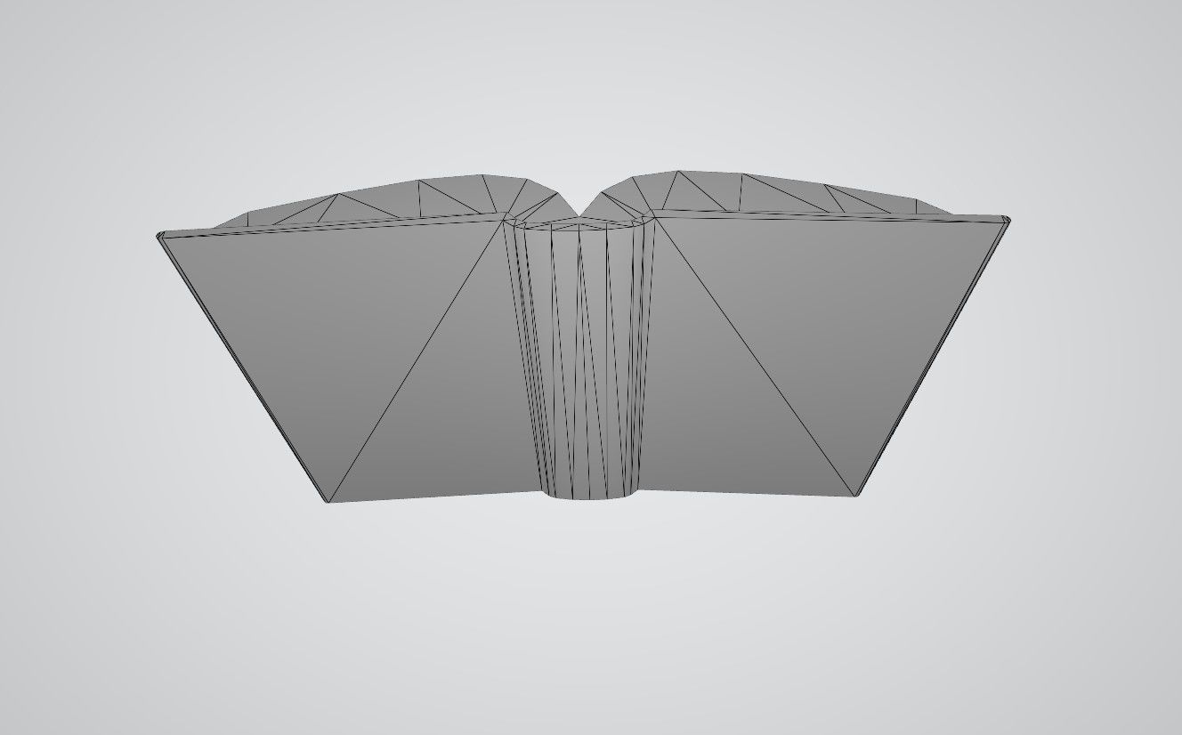 Book open blank Free low-poly 3D model_12