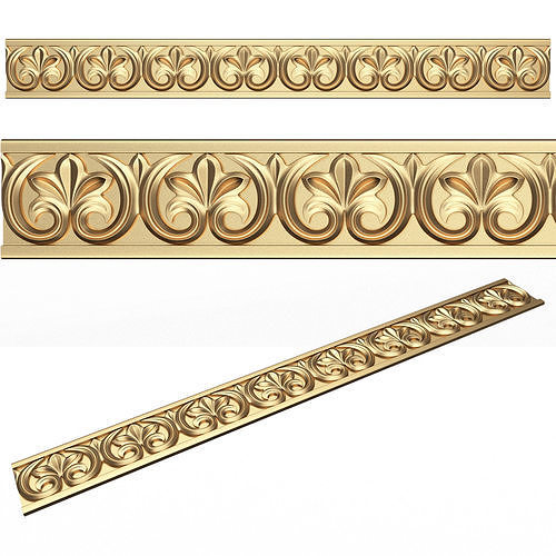 Ornament Element Molding 07 Low-poly 3D model