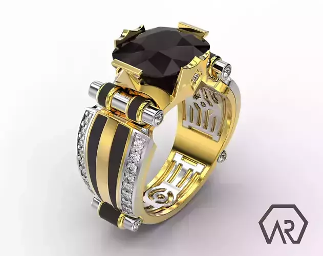 Estet Men Ring 3D model